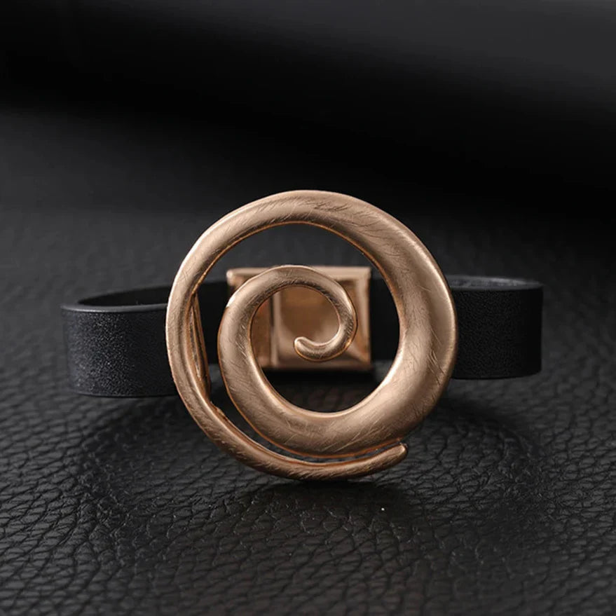 Vintage Retro Damen Armreif mit Magnetverschluss Gold