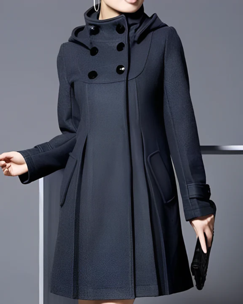 Langjacke mit Knöpfen vorne für Damen