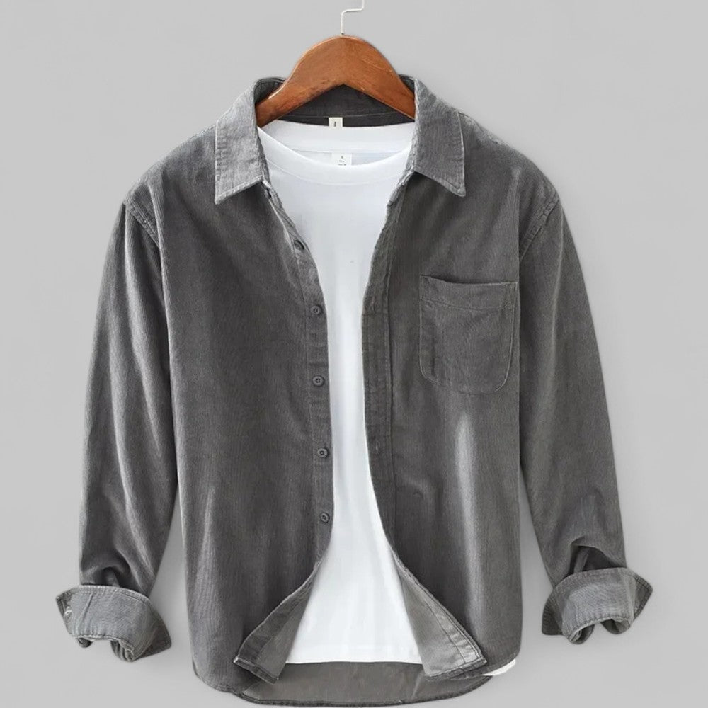 Alighiero | Langärmliges Cordhemd