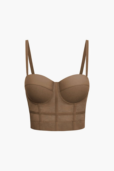 Andrea | Luftiges Mesh Bustier Korsett Top