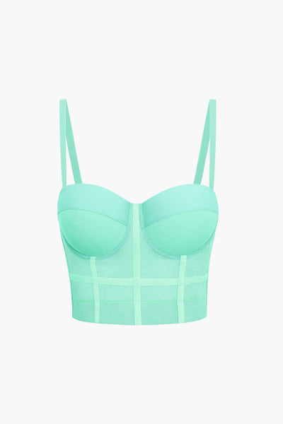 Andrea | Luftiges Mesh Bustier Korsett Top