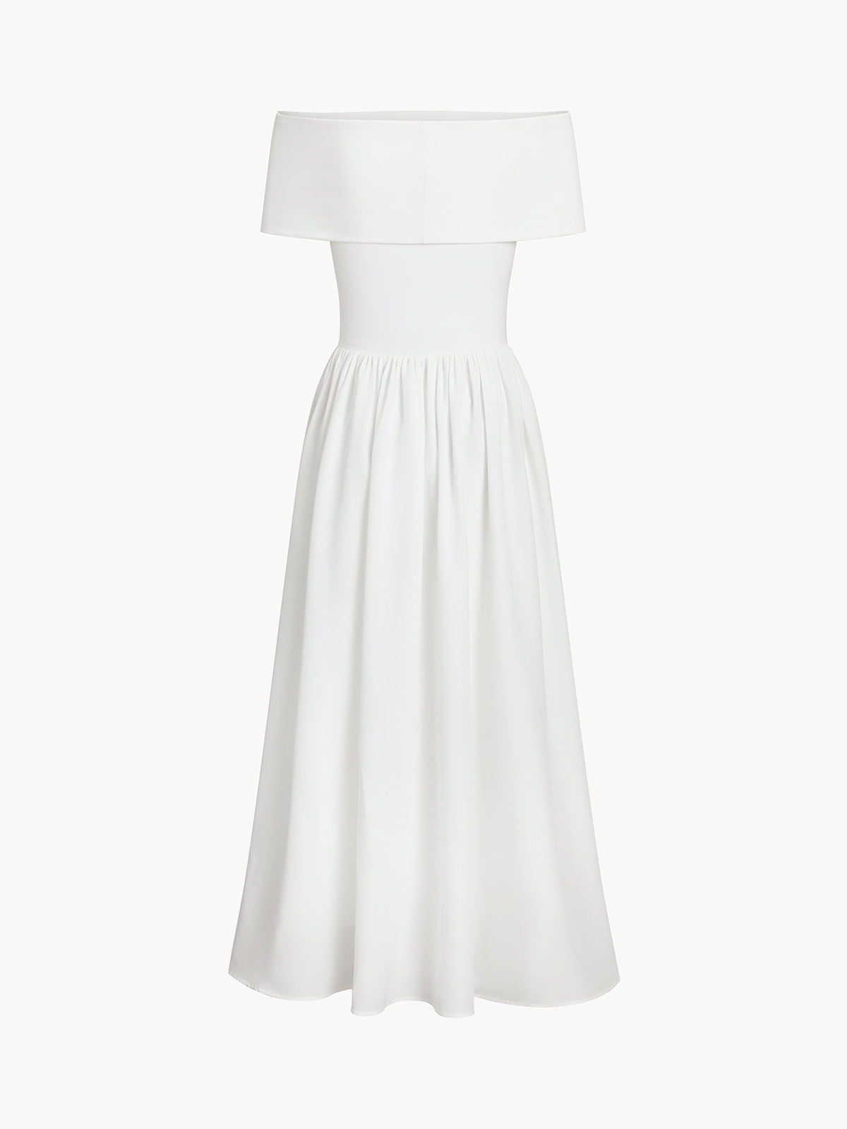 Damenkleid Satin Off-Shoulder mit elegantem Schnitt