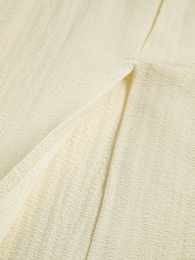 Hadley | Luftiges Midikleid mit Cut-Out, Spaghettiträgern und hohem Beinschlitz