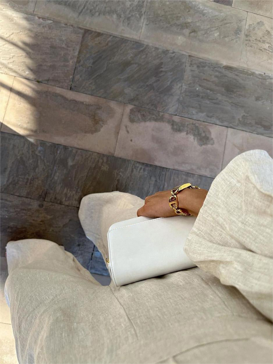 Atmungsaktiver Leinen-Mix Jumpsuit mit Puffärmeln – Elegante Damenmode