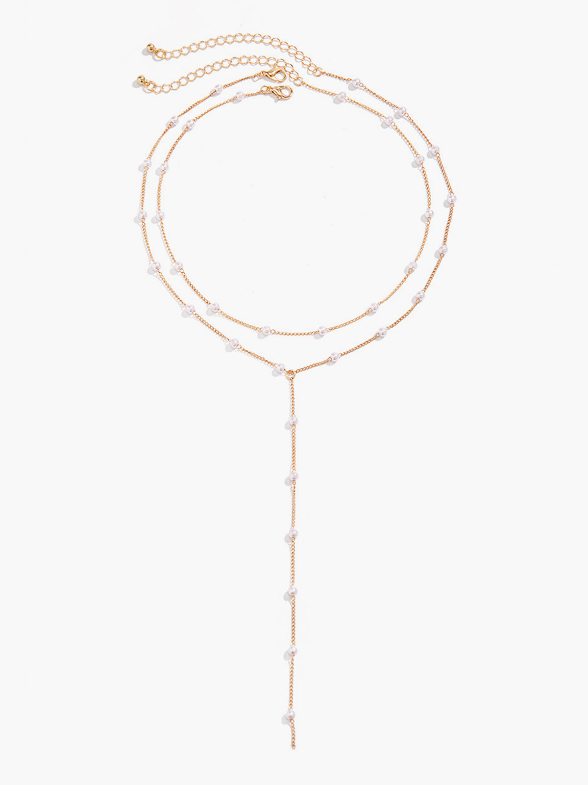 Elegante Perlenkette – Handgefertigter Goldplattierter Schmuck