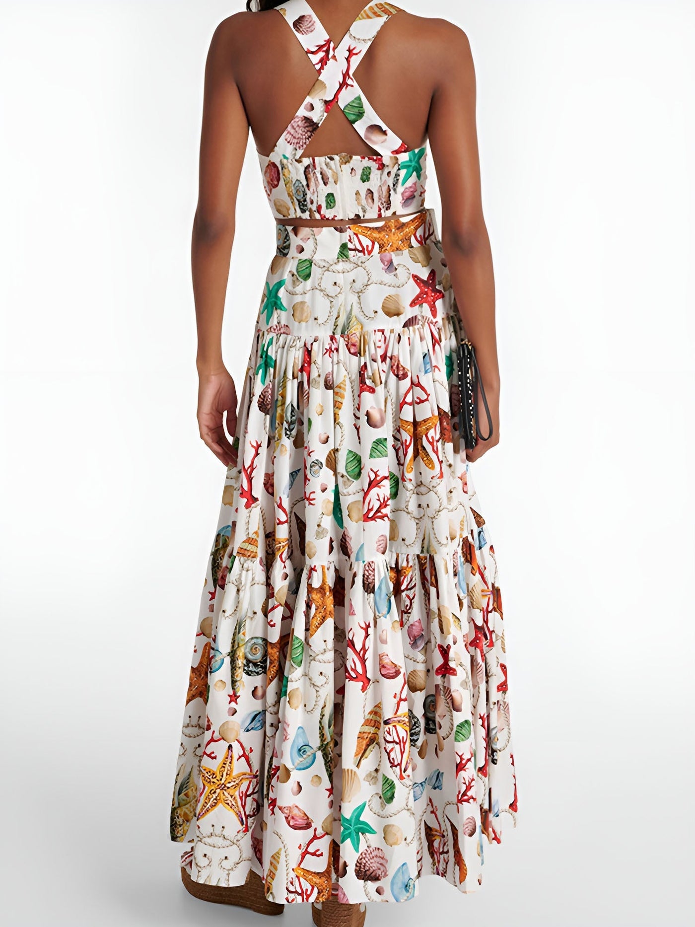 Damen Faltenrock Set mit Bluse – Sommer Zweiteiler Outfit elegant & bequem