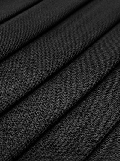 Damen Anzug-Weste & Plissierter Minirock Zweiteiler Set