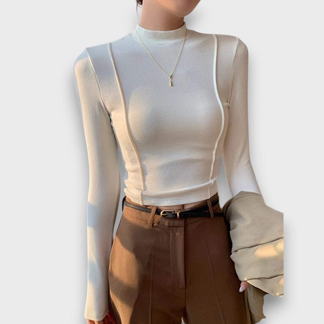 Audrine – Schmal geschnittener Longsleeve mit eleganter Linie