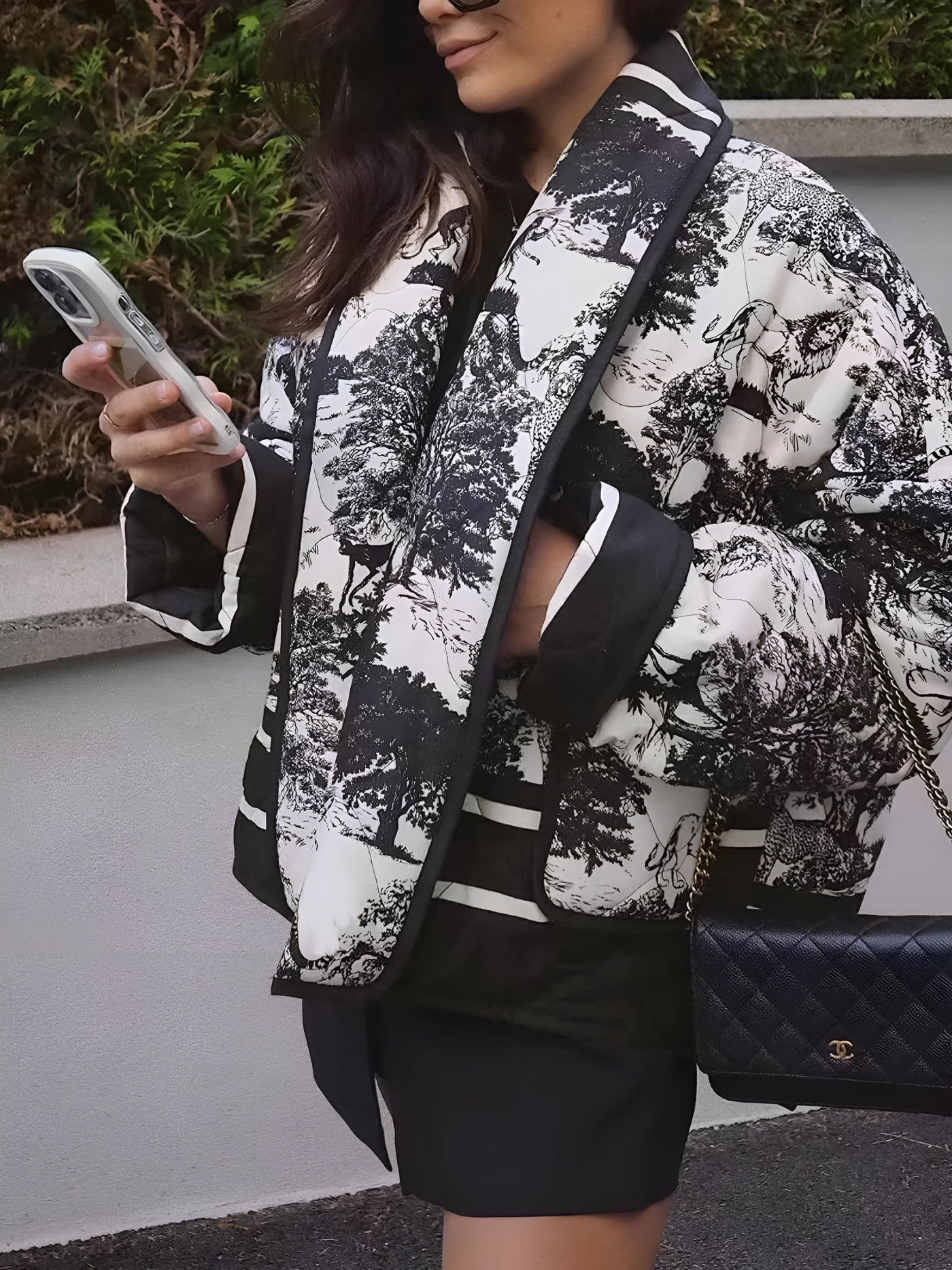 Leichte Sommerjacke mit Kunstvollem Print – Eleganz trifft auf Komfort