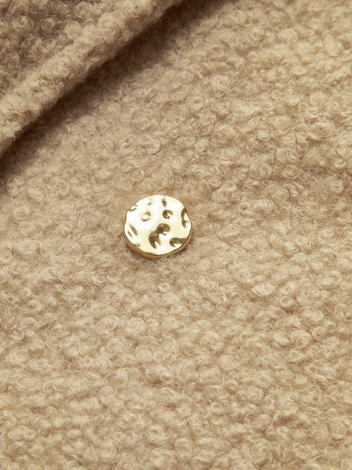 Lena | Langer Kunstpelz-Mantel mit Gürtelschnalle