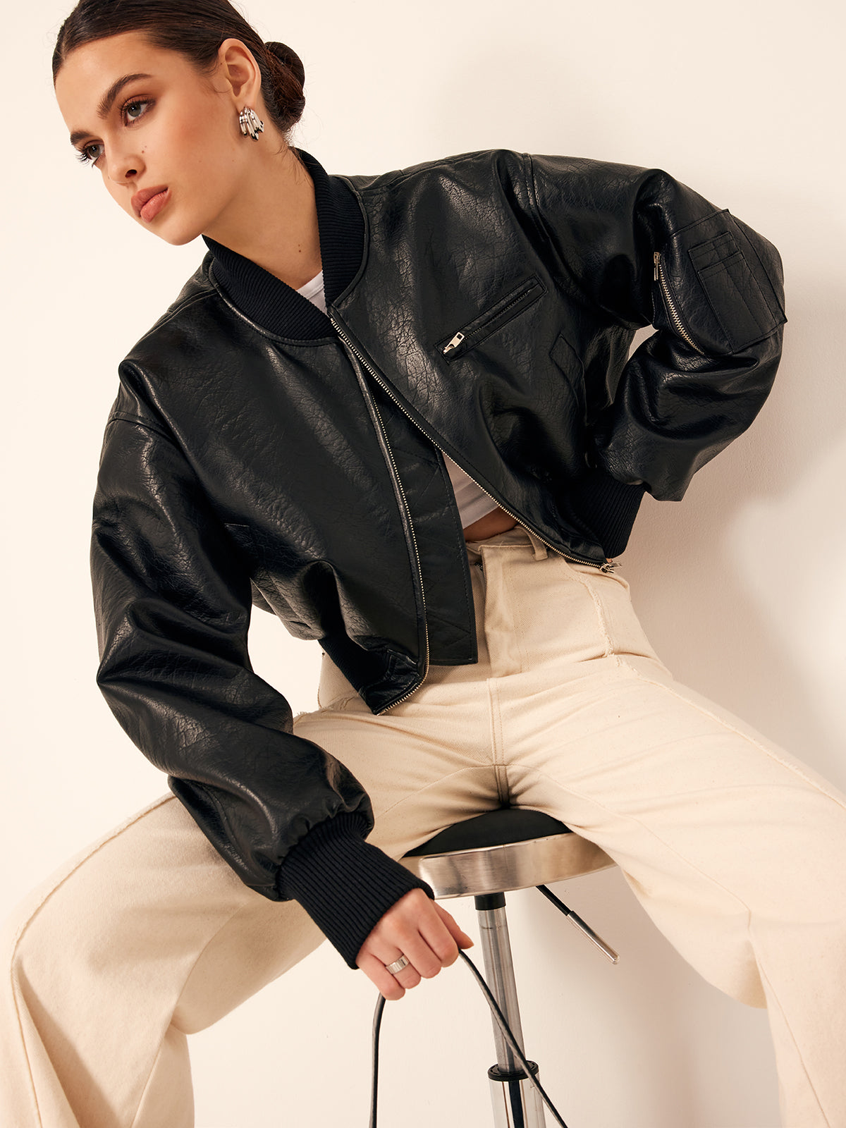 Jacy | Kunstlederjacke