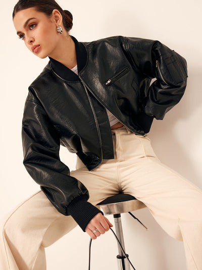 Jacy | Kunstlederjacke