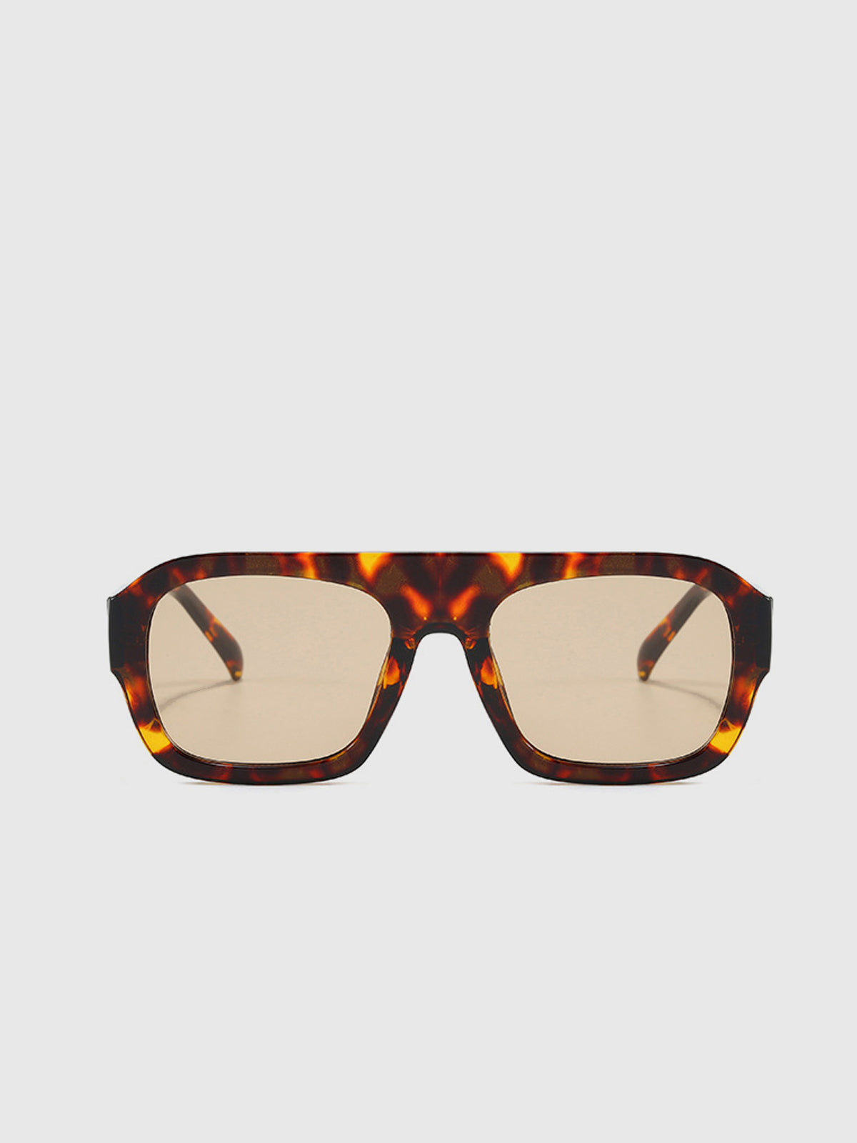 Leopard Print Sonnenbrille – Oversize UV400 Modische Shades