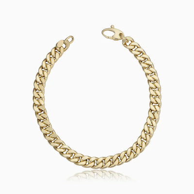 Estate Cuban Armband | Gold