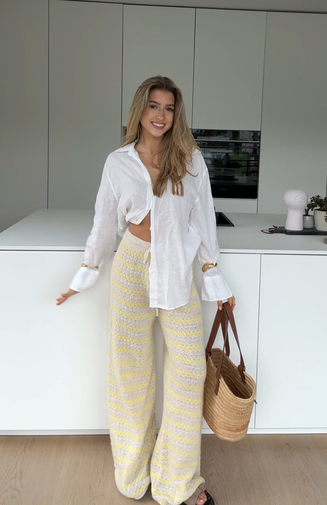 Strickhose "Soléa" Lemon – Handmade Vibes für deine Garderobe