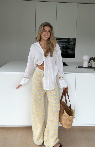 Strickhose "Soléa" Lemon – Handmade Vibes für deine Garderobe