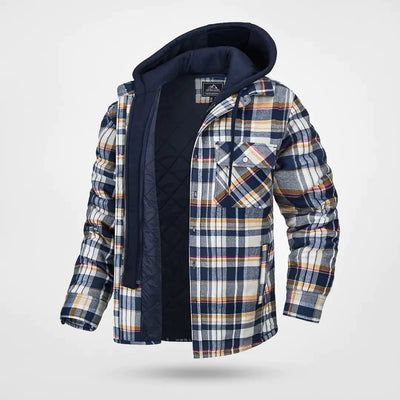 Kapuzen-Button-Down-Jacke für Herren
