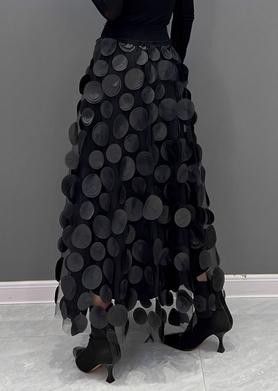 Peaches - Schwarzer gepunkteter Rock