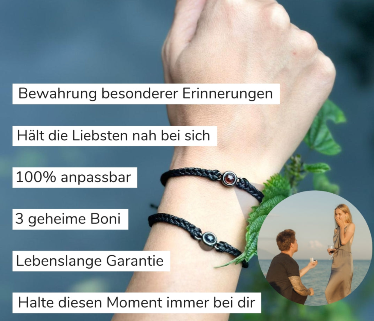 Erinnerungsarmband Handgefertigt mit eigenem Bild