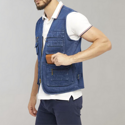 Sven | Stylische Herrenweste mit sicheren Reißverschlusstaschen