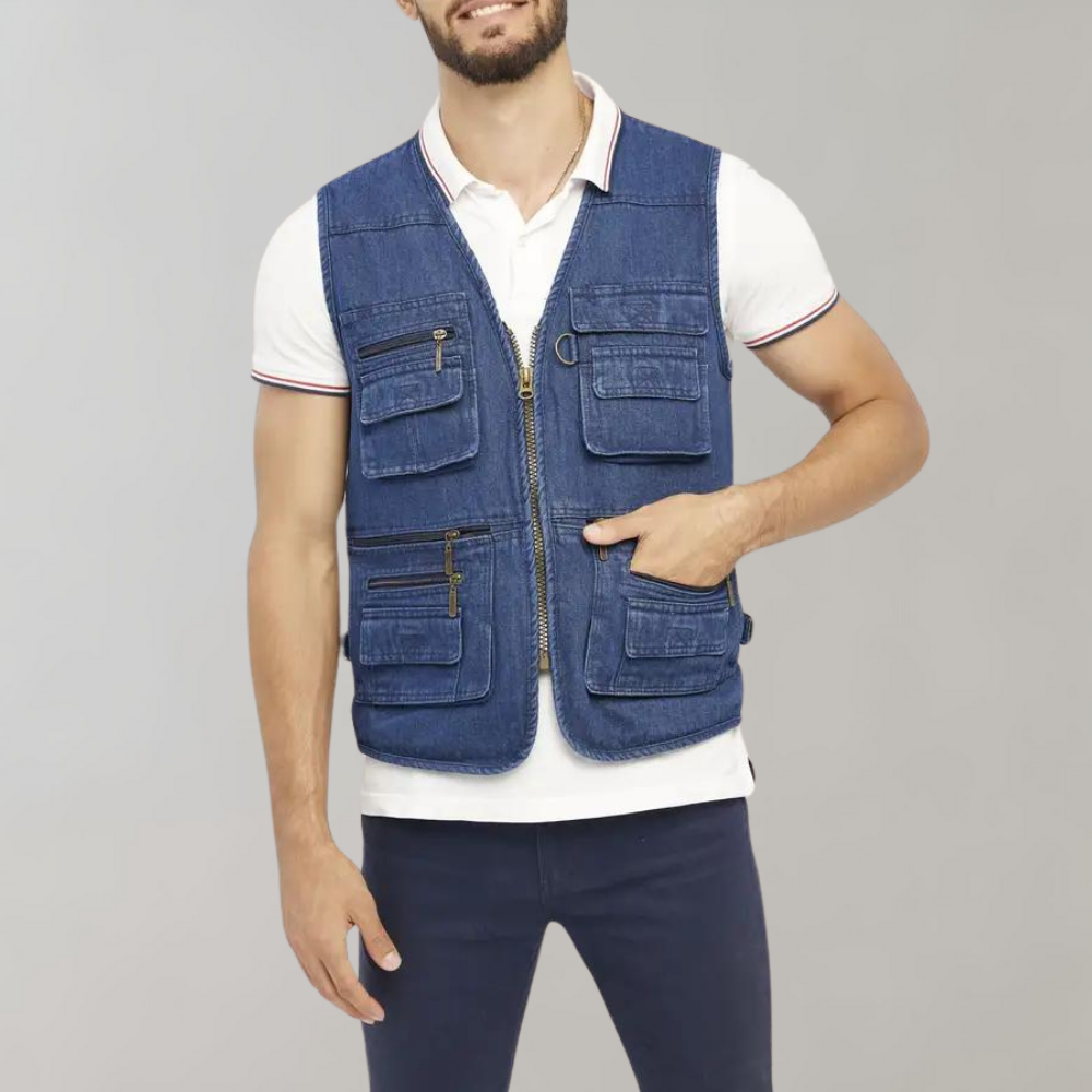 Sven | Stylische Herrenweste mit sicheren Reißverschlusstaschen