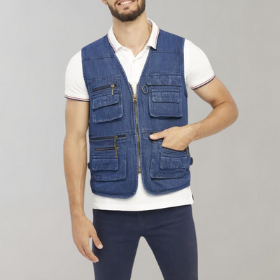 Sven | Stylische Herrenweste mit sicheren Reißverschlusstaschen