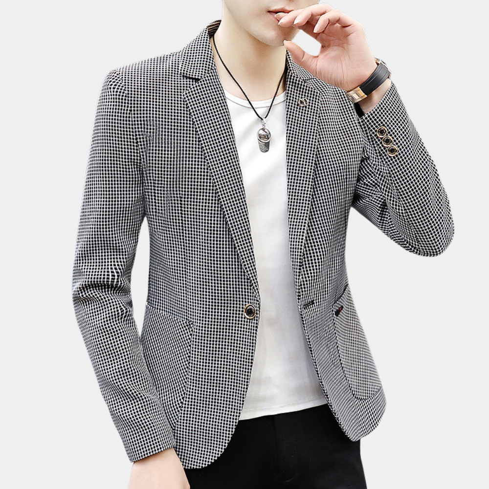 Sieger | Trendiger Karierter Blazer für einen anspruchsvollen Stil