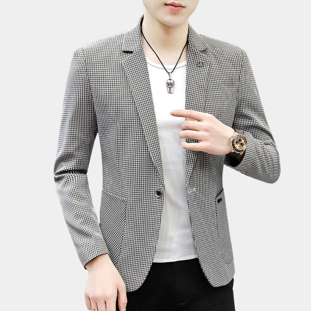 Sieger | Trendiger Karierter Blazer für einen anspruchsvollen Stil