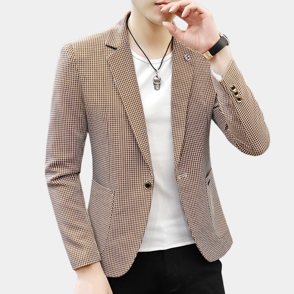 Sieger | Trendiger Karierter Blazer für einen anspruchsvollen Stil