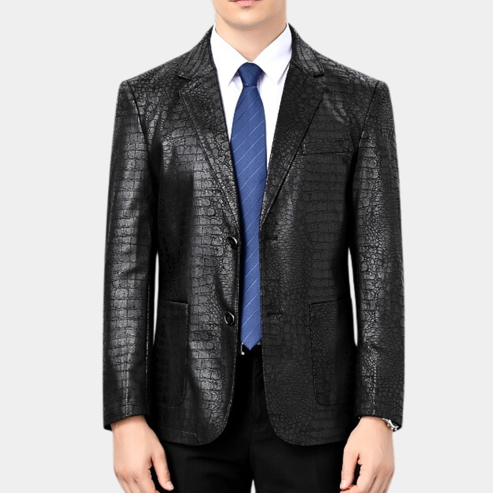 Freyr | Moderne Passform Schwarzer Blazer für mühelose Eleganz