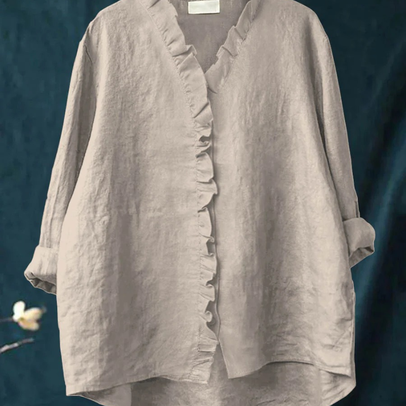 Benetta™ - Lässige Bluse mit V-Ausschnitt