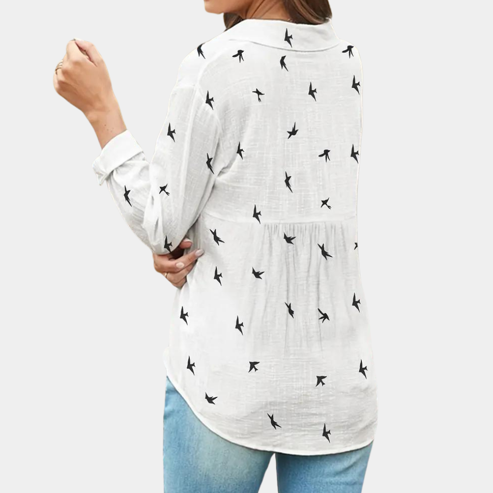 Aluminium | Bequem, Stilvoll, Damen Langarmshirt