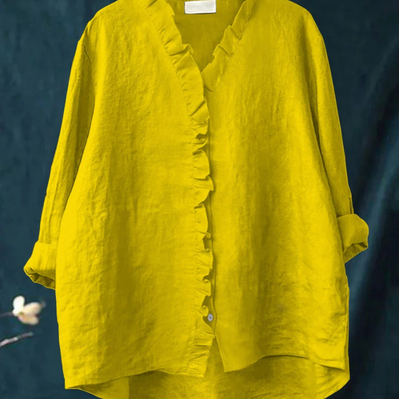 Benetta™ - Lässige Bluse mit V-Ausschnitt