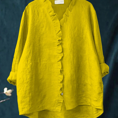 Benetta™ - Lässige Bluse mit V-Ausschnitt