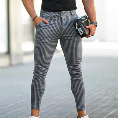 Zlatko | Bequeme, stilvolle, dehnbare gestreifte Chinos für Männer