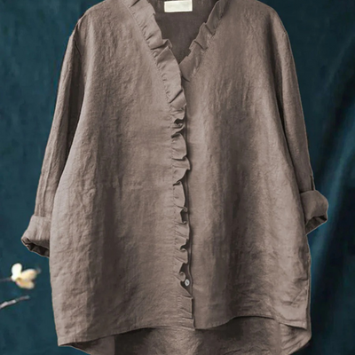 Benetta™ - Lässige Bluse mit V-Ausschnitt