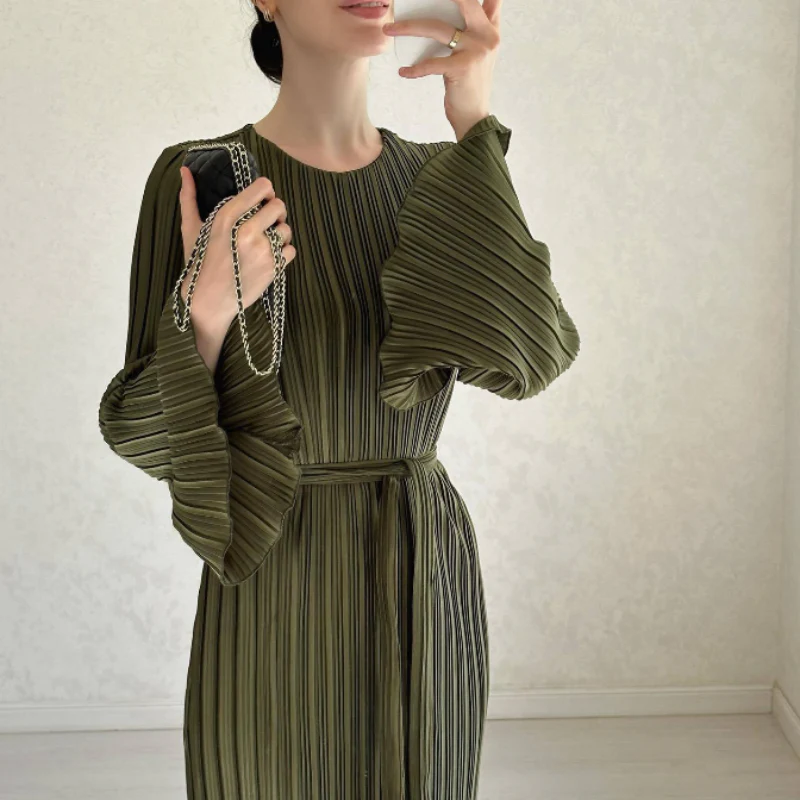 Christel™ – Ausgestellte Ärmel Elegantes Kleid