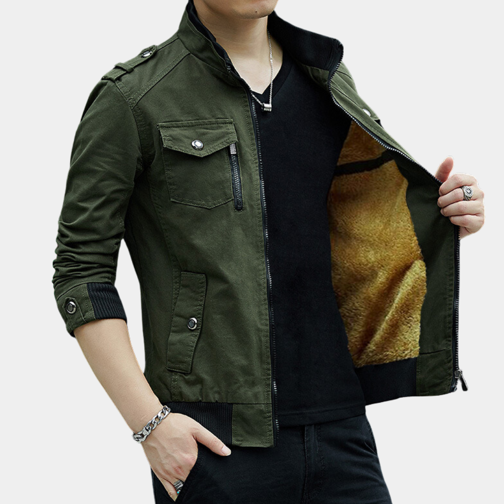 Arbeiten | Stylische Cargo-Jacke mit praktischen Taschen