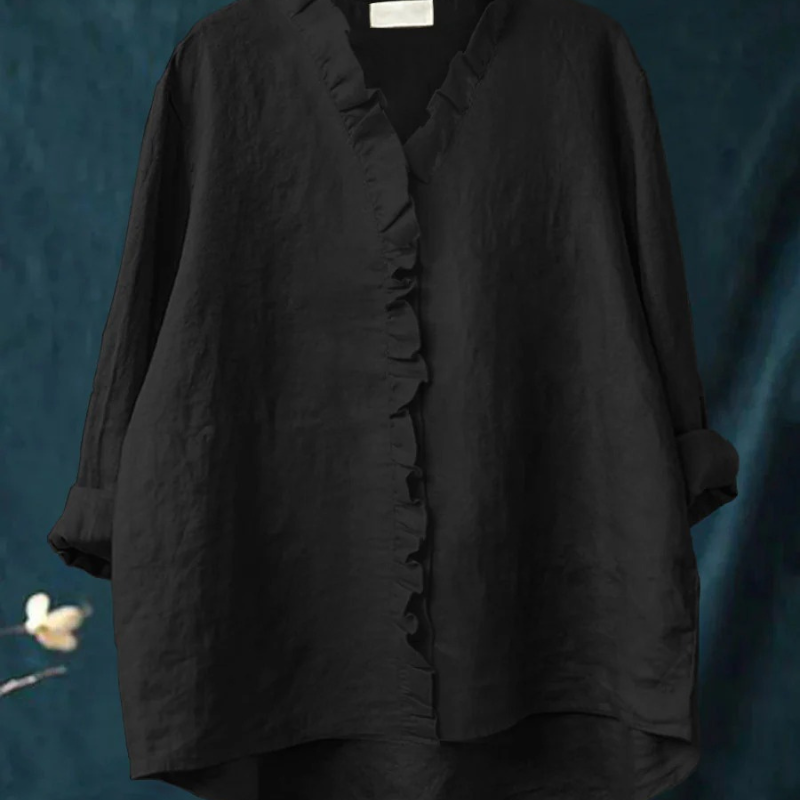 Benetta™ - Lässige Bluse mit V-Ausschnitt