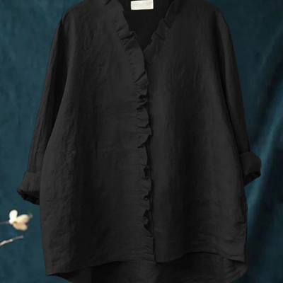 Benetta™ - Lässige Bluse mit V-Ausschnitt