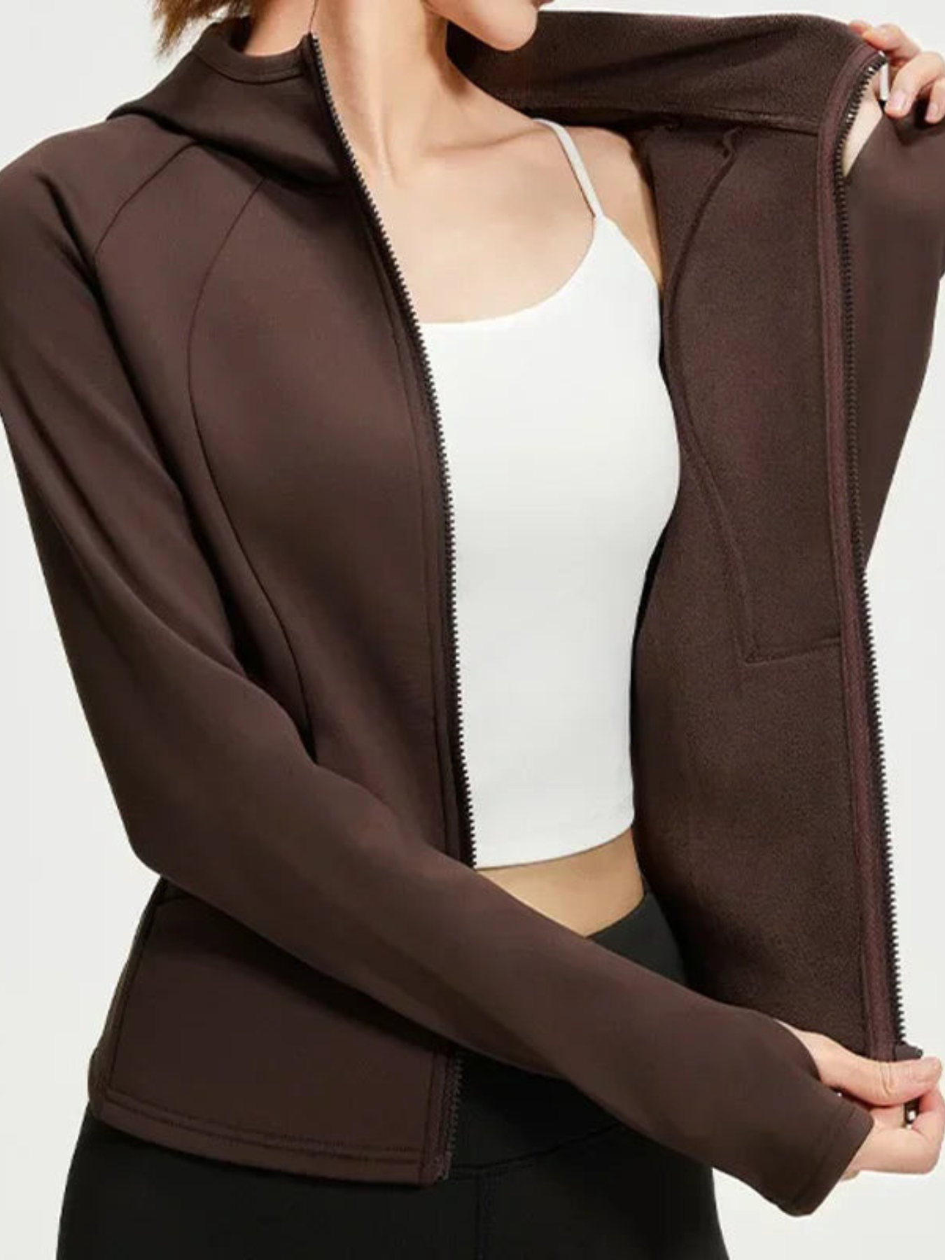 Velora | Atmungsaktive Yogajacke für Damen Winter Slim Fit