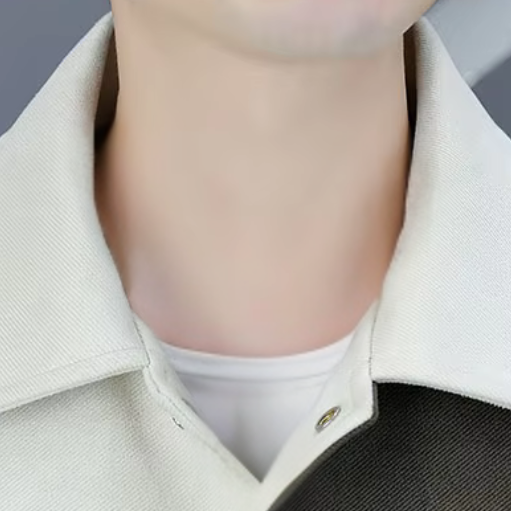 Aziel | Stylischer Herrenmantel mit Farbkontrastdesign