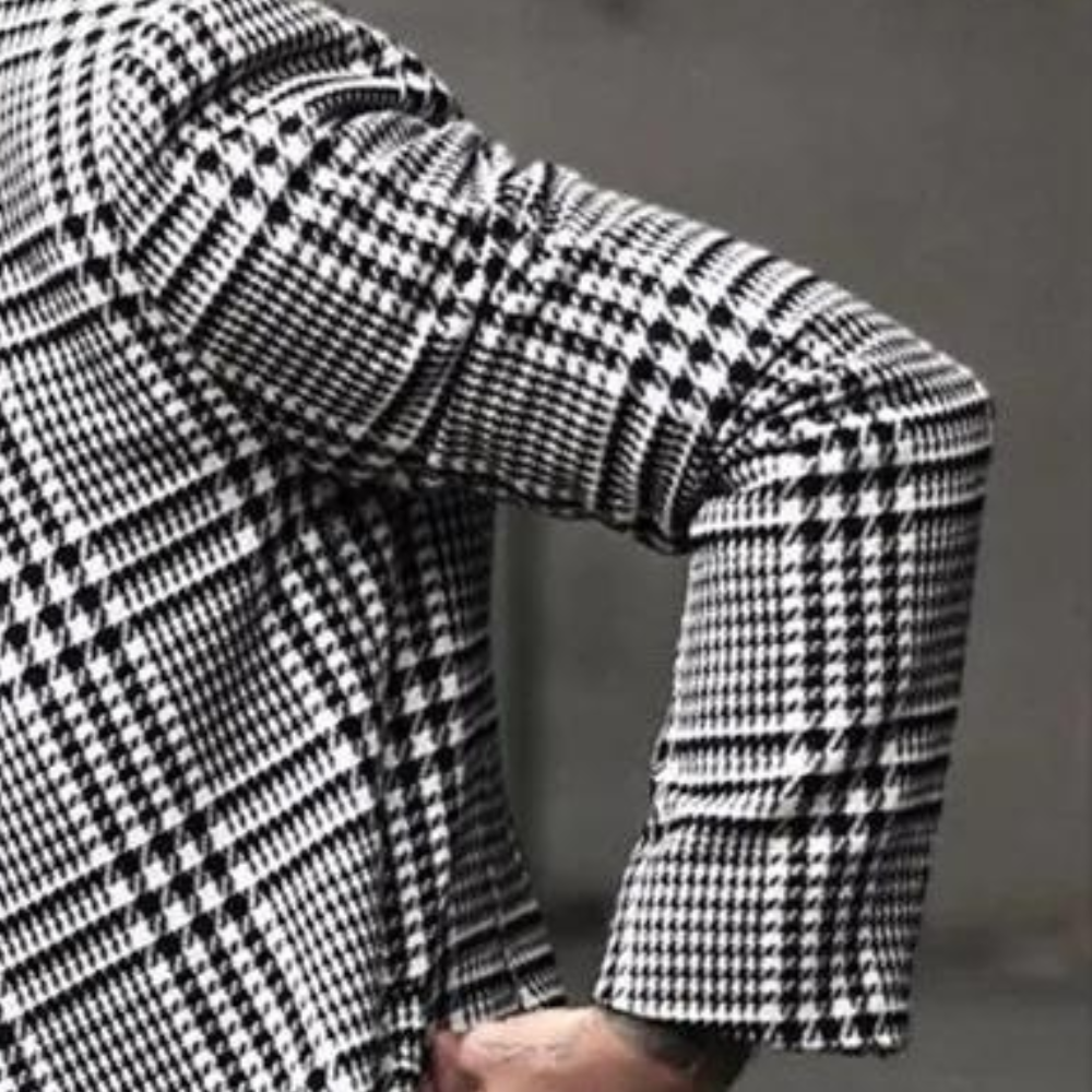 Oisin | Trendiger Karierter Mantel, Warm, Vielseitig, Modisch