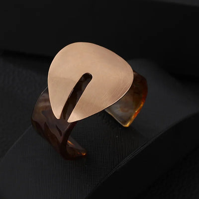 Vintage Chunky Damen Armreif Harz Statement Schmuck