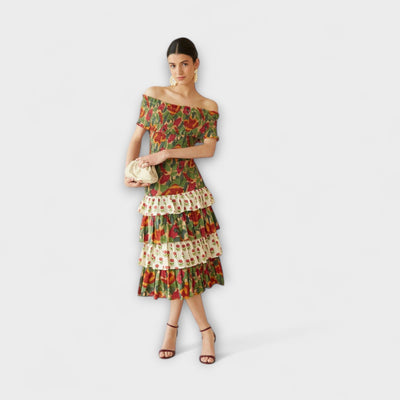 Harriet - Vibrant May Midi Dress