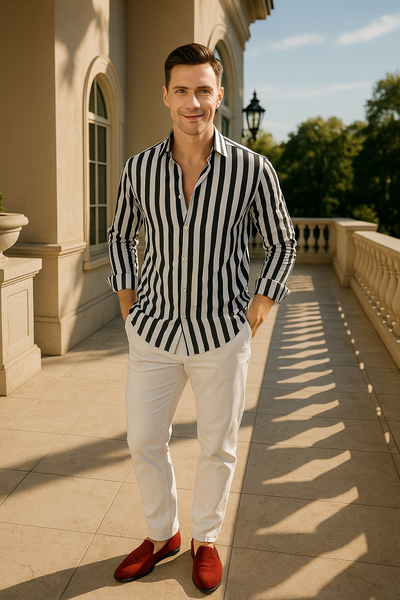 Leonard – Luftiges Sommerhemd mit zeitlosem Streifen-Design