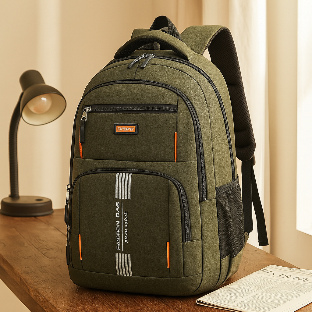 Herrenrucksack mit großem Fassungsvermögen – Stylische Reisetasche mit Laptopfach und mehreren Taschen