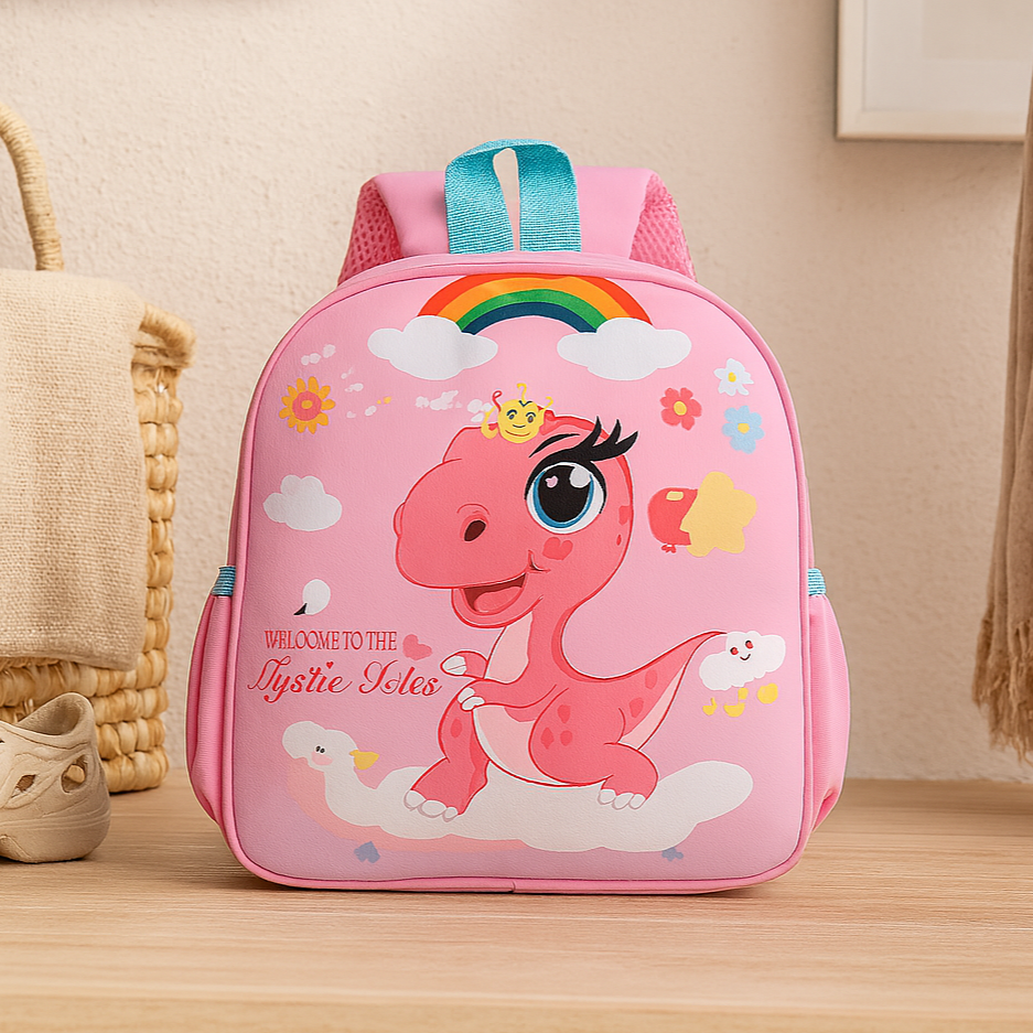 Trendiger Schulrucksack für Kinder – Cooler Dinosaurier-Print, leicht & robust