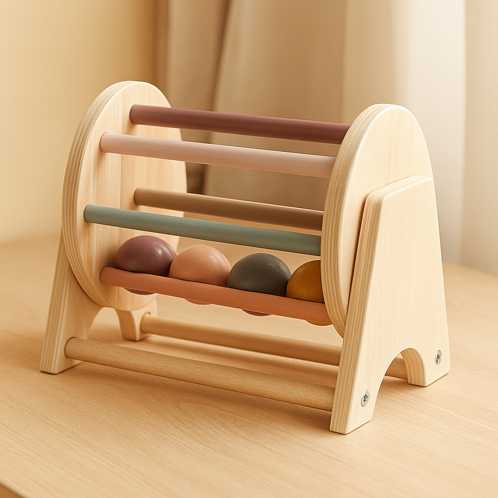 Holztrommel – Frühförderinstrument für Kleinkinder von 0–3 Jahren