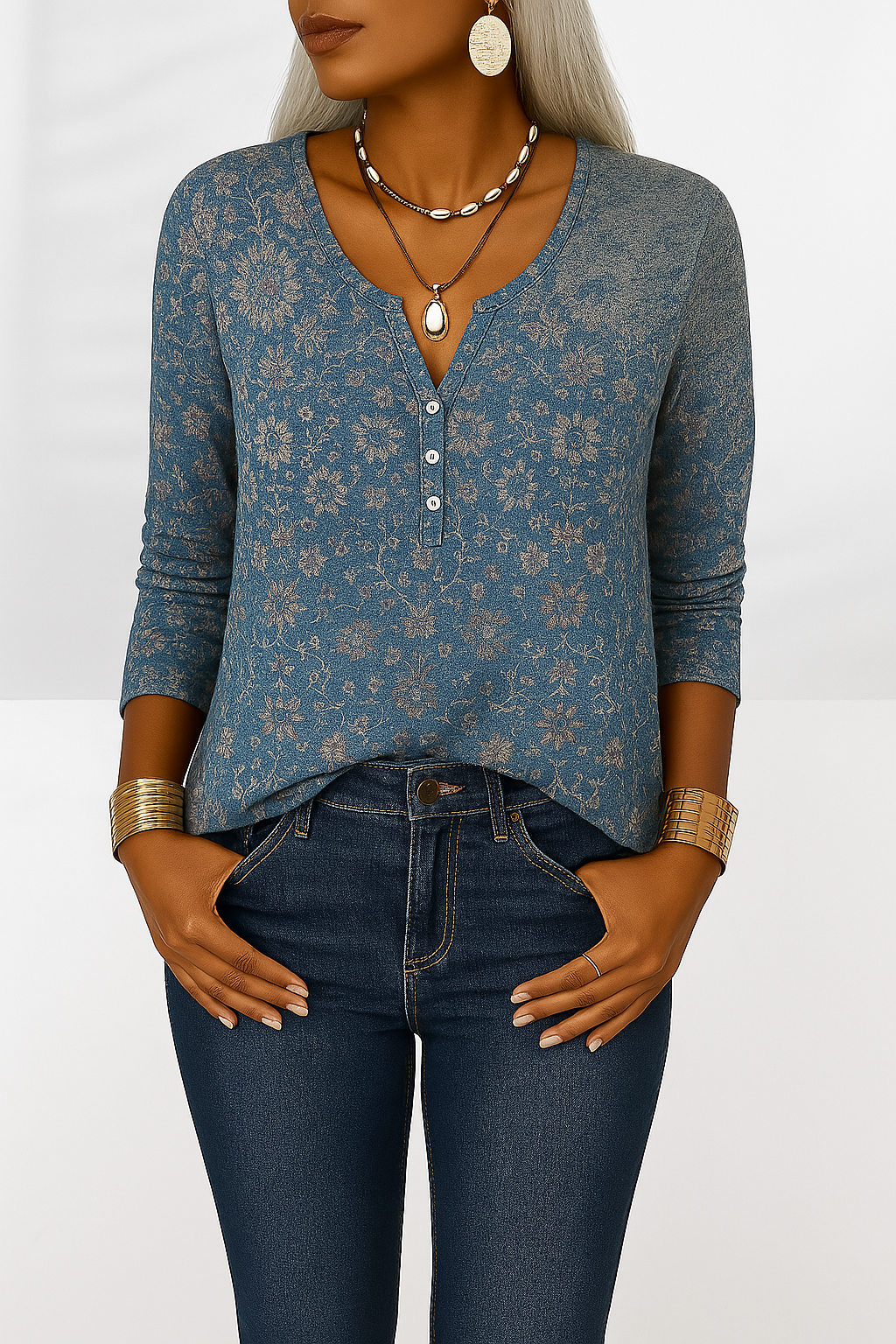 Marli - Elegante Boho-Bluse